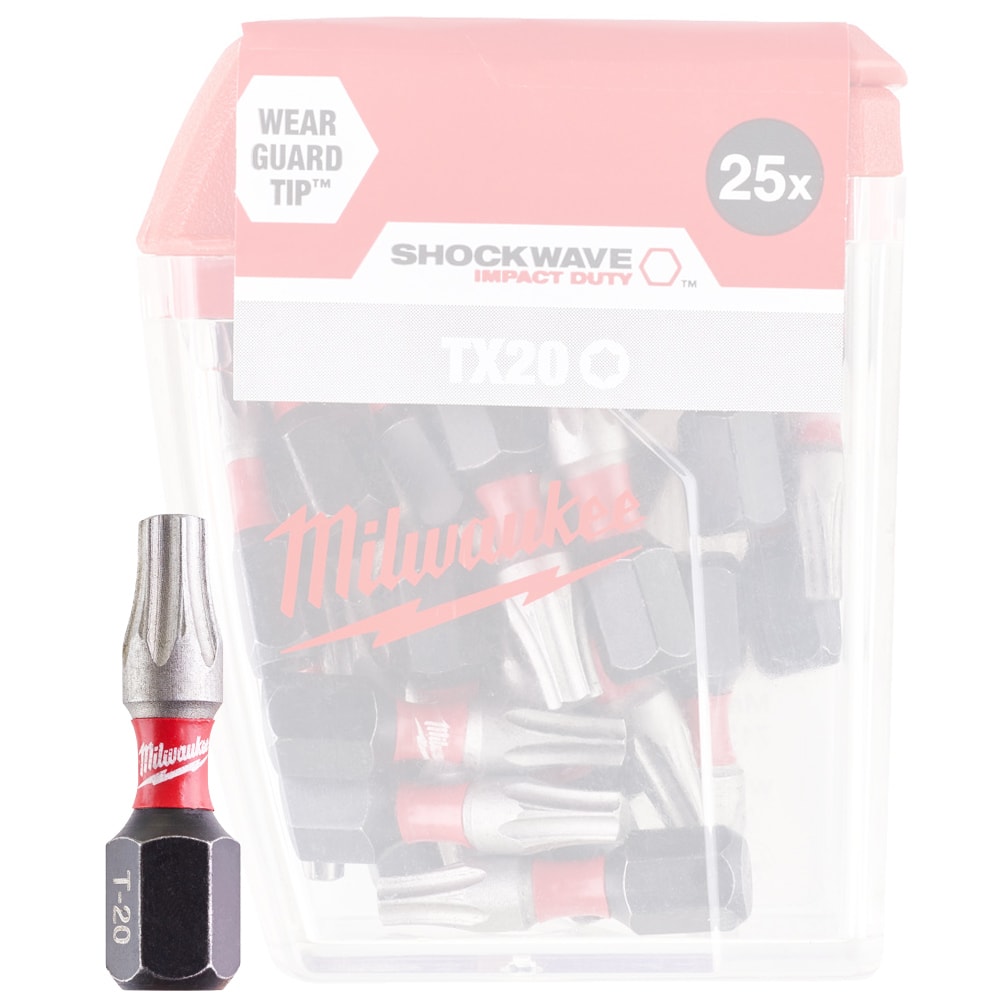 Бита Shockwave Impact Duty TX20 25 мм (25 шт) Milwaukee (4932430875)