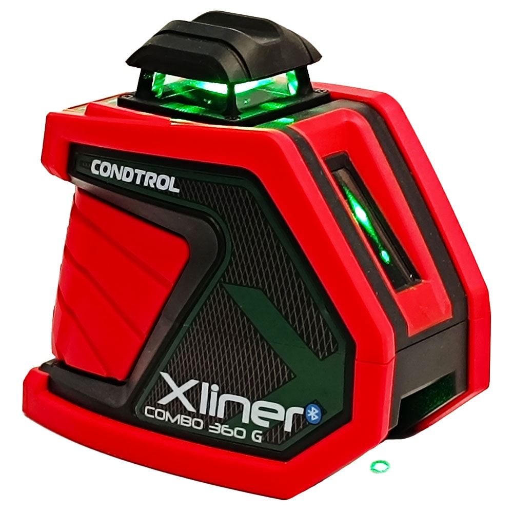 Нивелир лазерный Xliner Combo 360G (Зеленый / 40/80 м / 3 луча / ± 0.2 мм/м / Сумка), CONDTROL, фото 7