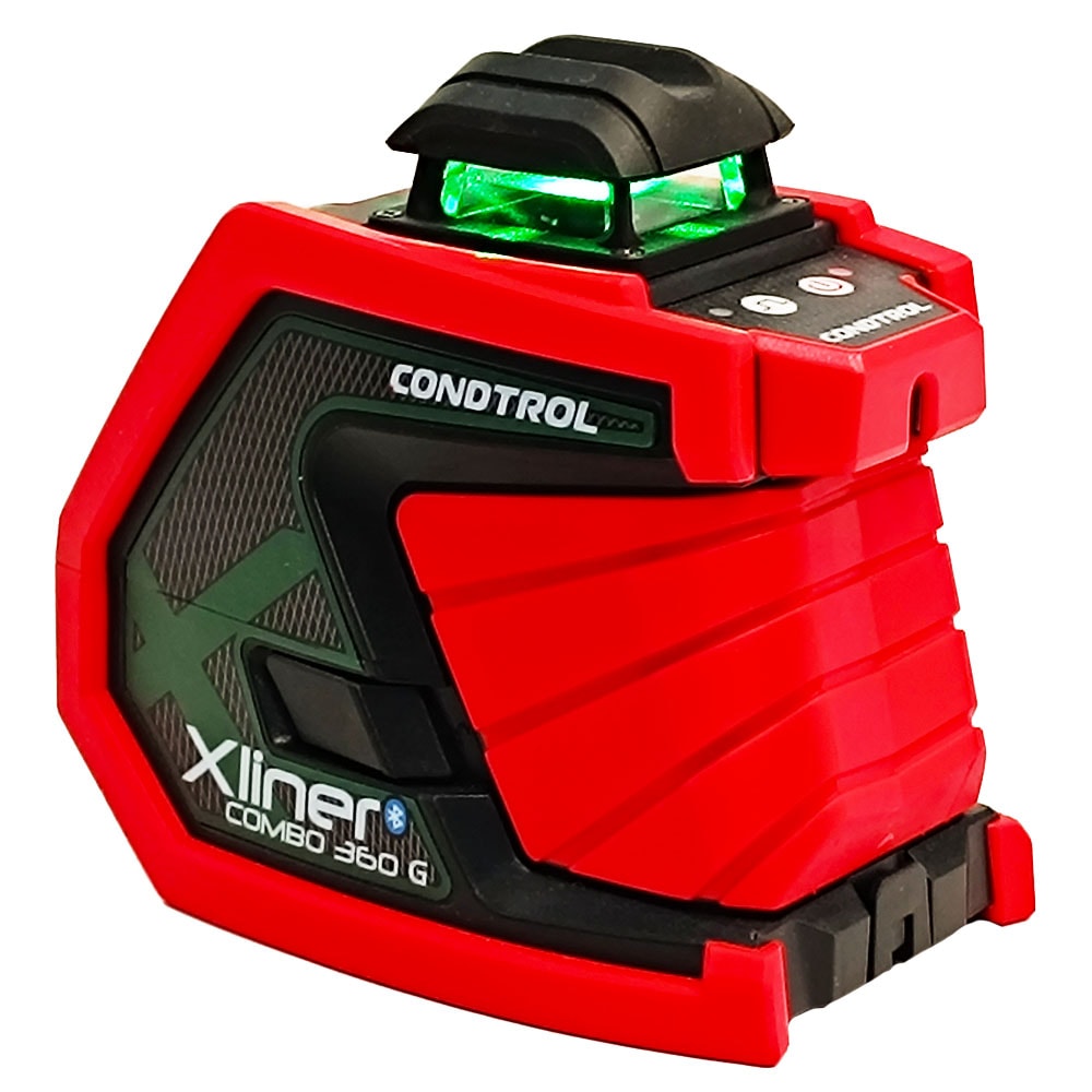 Нивелир лазерный Xliner Combo 360G (Зеленый / 40/80 м / 3 луча / ± 0.2 мм/м / Сумка), CONDTROL, фото 5