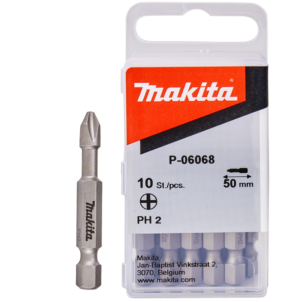 Бита крестообразная PH2 50 мм C-form (10 шт) MAKITA (P-06068)