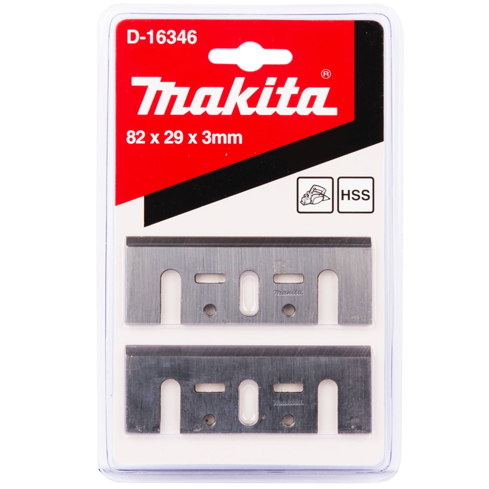 Нож к рубанку 82 мм HSS (многоразовый) KP0800/ KP0810/ DKP180 (2 шт), MAKITA