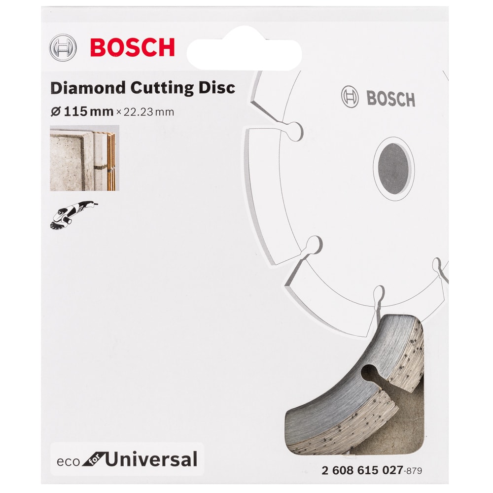 Алмазный круг 115х22,23 мм ECO Universal, BOSCH