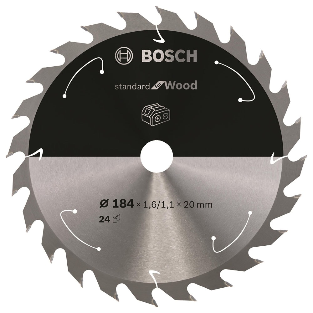 Диск пильный 184х1,6х20 мм Z24 PRO Standard for Wood, BOSCH