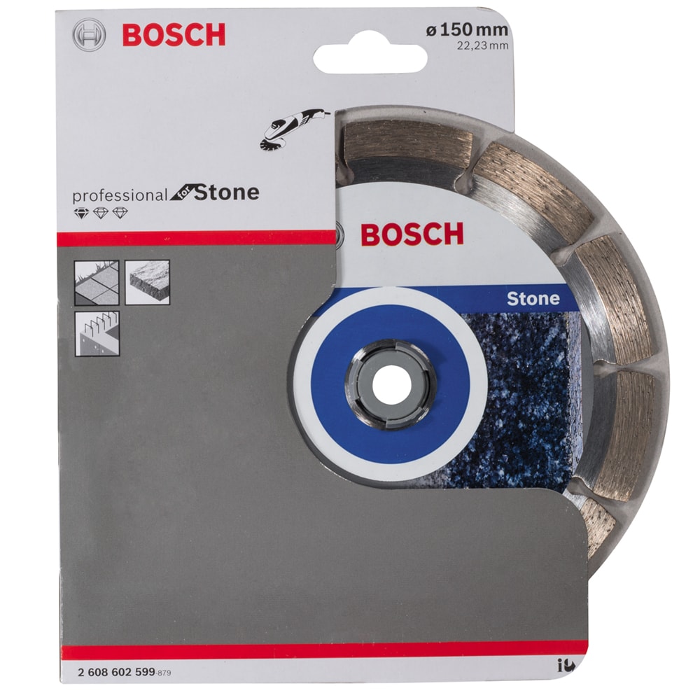 Алмазный круг 150х22,23 мм Standard for Stone, BOSCH