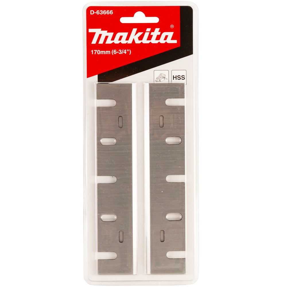 Нож к рубанку 170 мм HSS (многоразовый) 1806B (2 шт), MAKITA