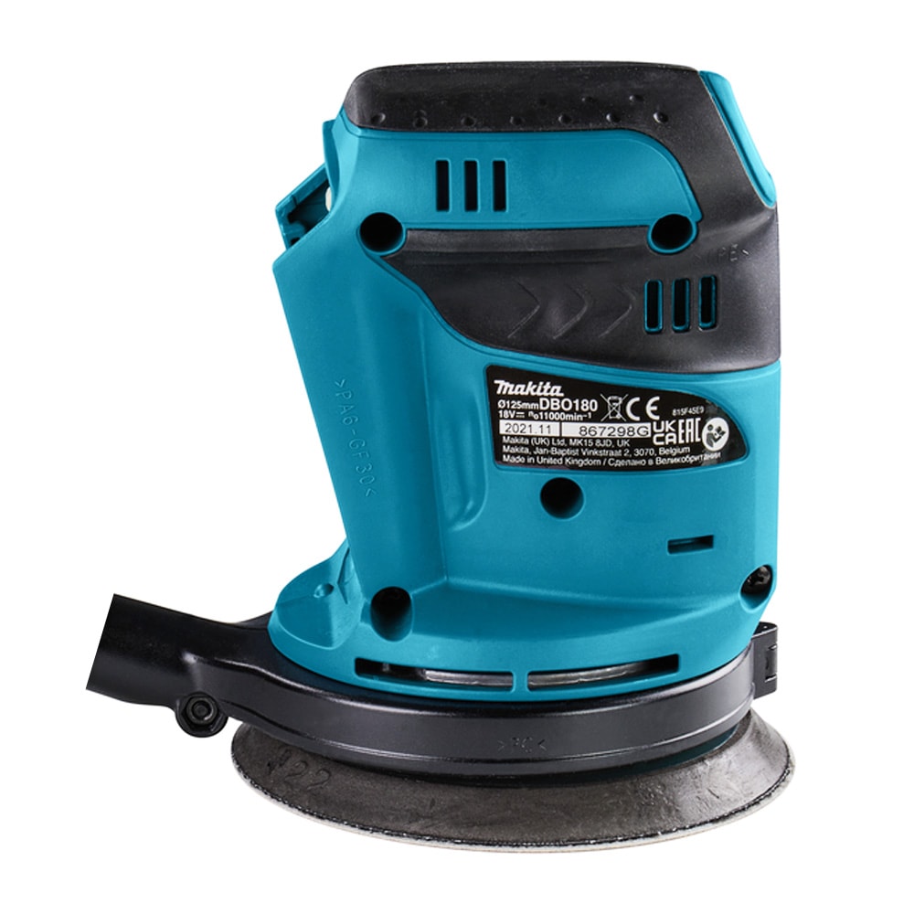 Эксцентриковая шлифмашина аккумуляторная DBO180Z (DBO 180 Z) MAKITA, фото 6