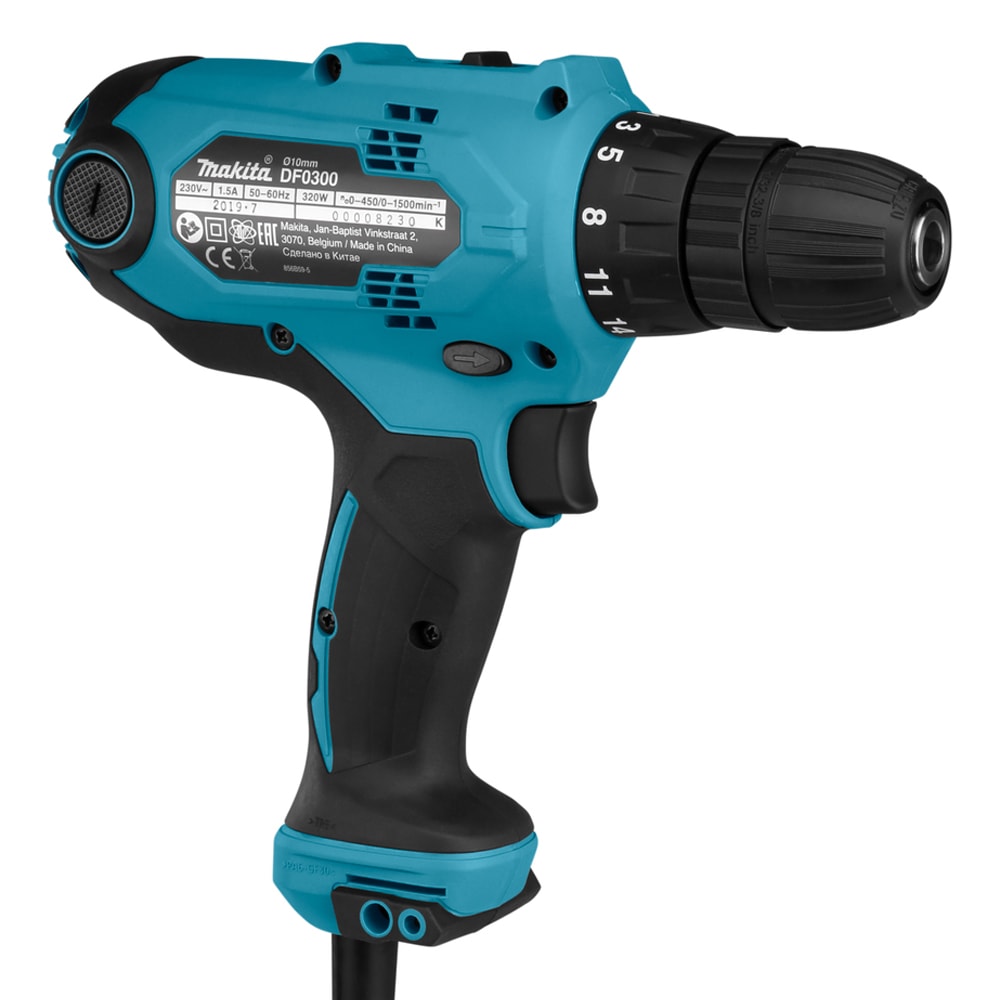 Шуруповерт электрический DF0300X1 (320 Вт / 56 Nm) + Отвертка D-58833, MAKITA, фото 7