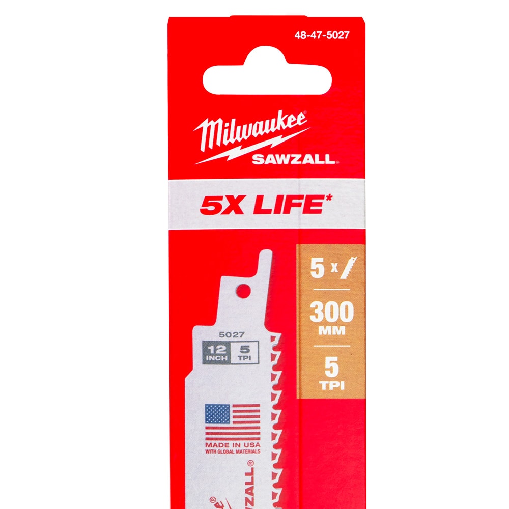 Пильное полотно Heavy Duty AX (5 шт / 300 мм) для демонтажа Milwaukee (48475027), фото 2