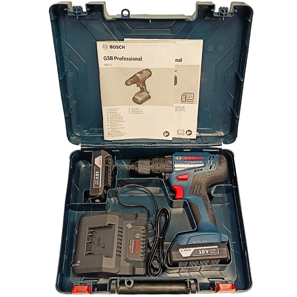 Дрель-шуруповерт ударная аккумуляторная GSB 183-LI Professional BOSCH (06019K9100), фото 2