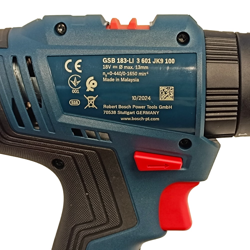 Дрель-шуруповерт ударная аккумуляторная GSB 183-LI Professional BOSCH (06019K9100), фото 9