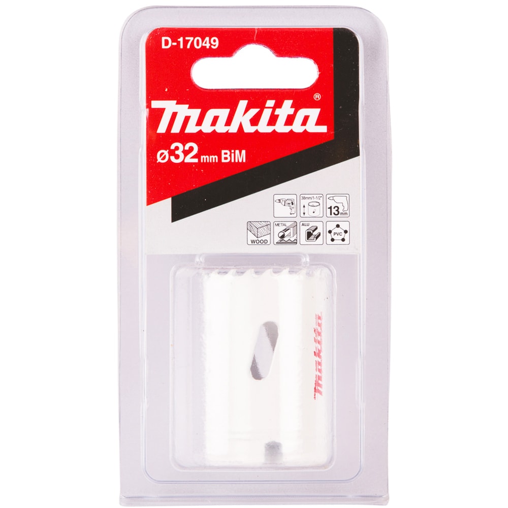 Коронка по дереву 32 мм (BiM / резьба 5/8"), MAKITA