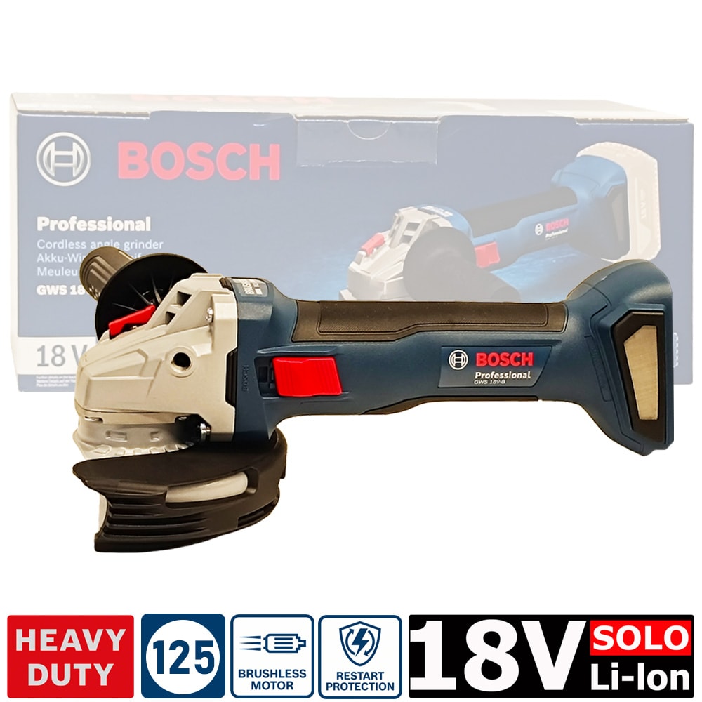 Угловая шлифмашина аккумуляторная GWS 18V-8 Professional BOSCH (06019N9000)