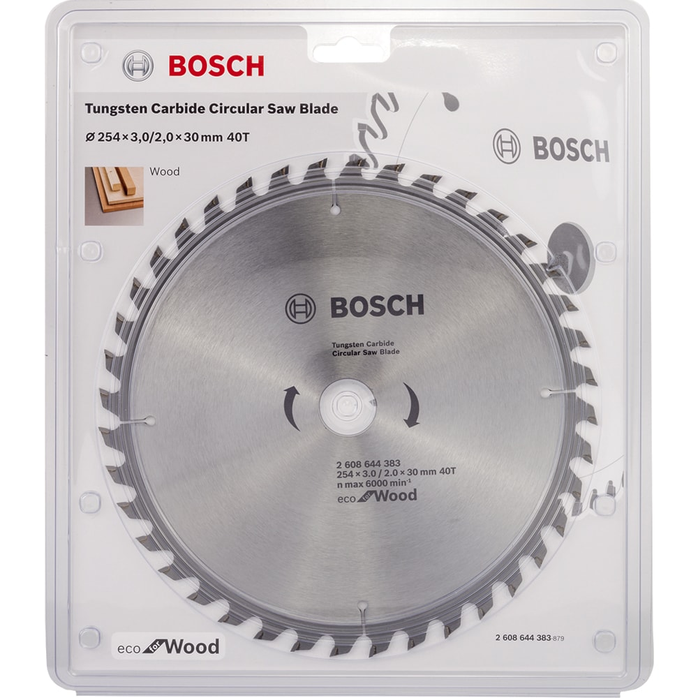 Диск пильный ECO 254х3,0х30 мм Z40 Wood, BOSCH