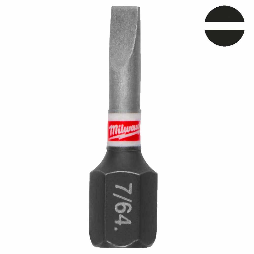 Бита ударная Shockwave Impact Duty SL 0.6x4.5 25 мм (3 шт) Milwaukee (4932500386), фото 2