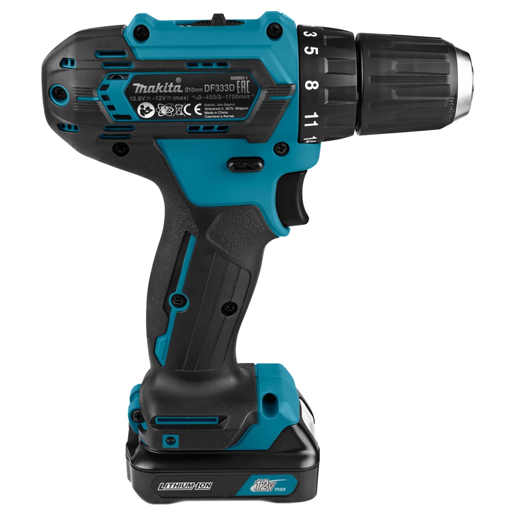 Дрель-шуруповерт аккумуляторная DF333DWYE (DF 333 DWYE) MAKITA, фото 6