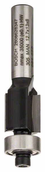 Фреза для выборки заподлицо D12.7x13x56 / хв 8 мм BOSCH (2608628347), фото 3