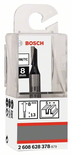 Фреза пазовая D5x13x51 / хв 8 мм BOSCH (2608628378), фото 2
