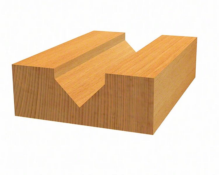 Фреза V-образная 60° 11x14x45 / хв 8 мм BOSCH (2608628406), фото 4