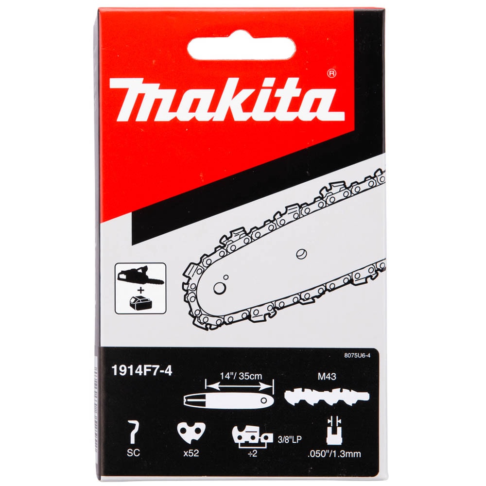 Цепь 35 см (3/8" 1,3 мм 52 зв) MAKITA (1914F7-4)