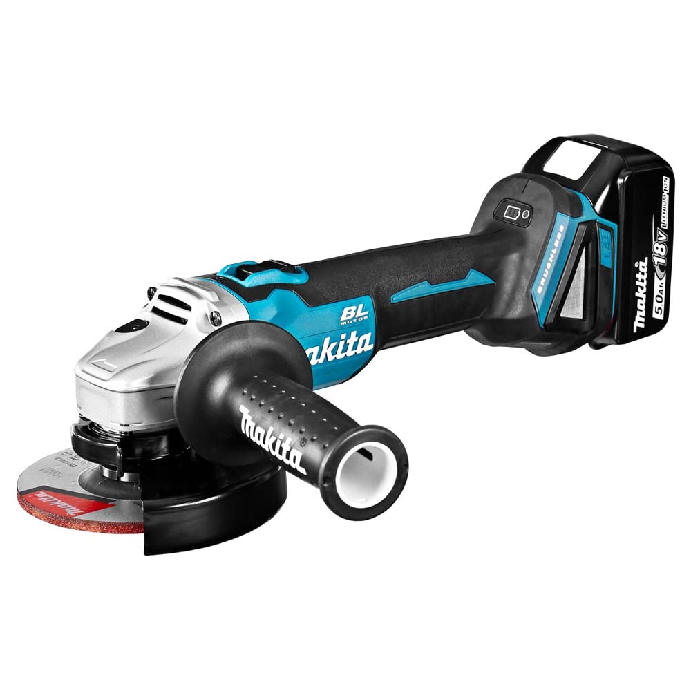 Угловая шлифмашина аккумуляторная DGA504RT (DGA 504 RT) MAKITA, фото 2