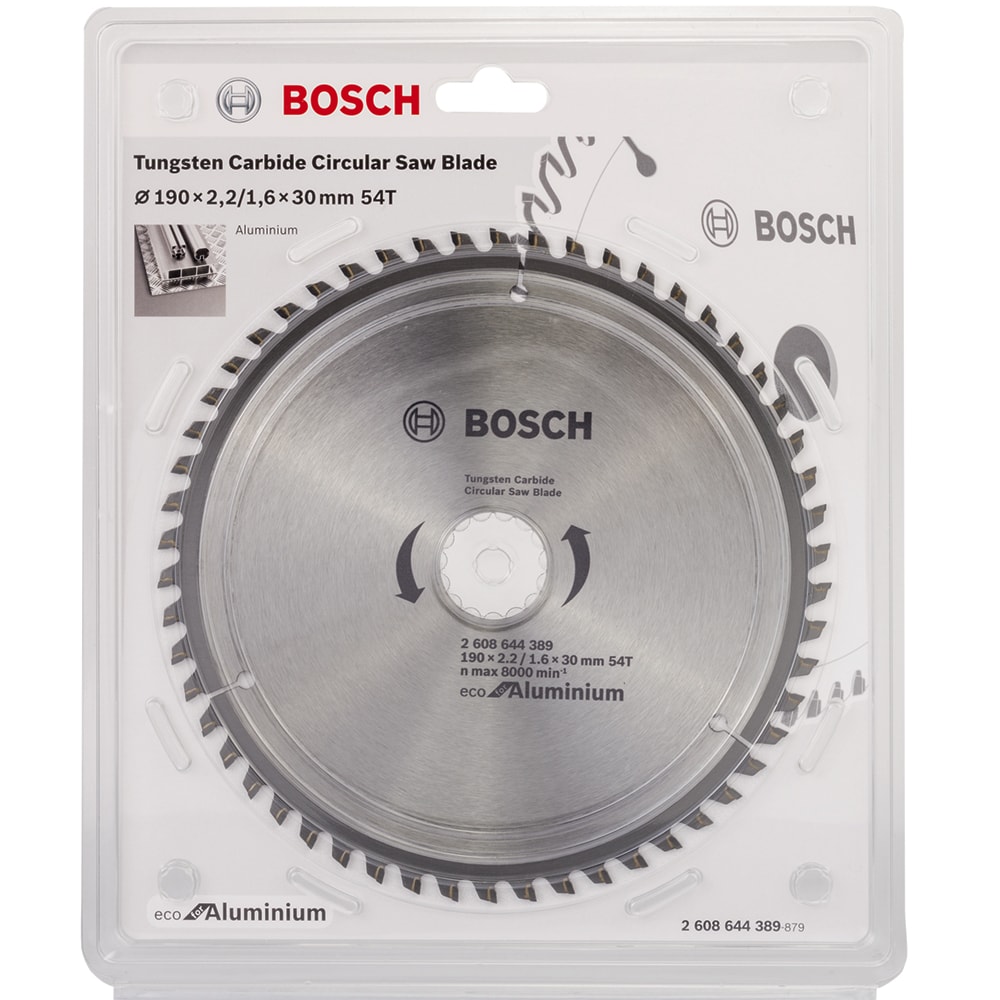 Диск пильный ECO 190х2,2х30 мм Z54 Aluminium, BOSCH