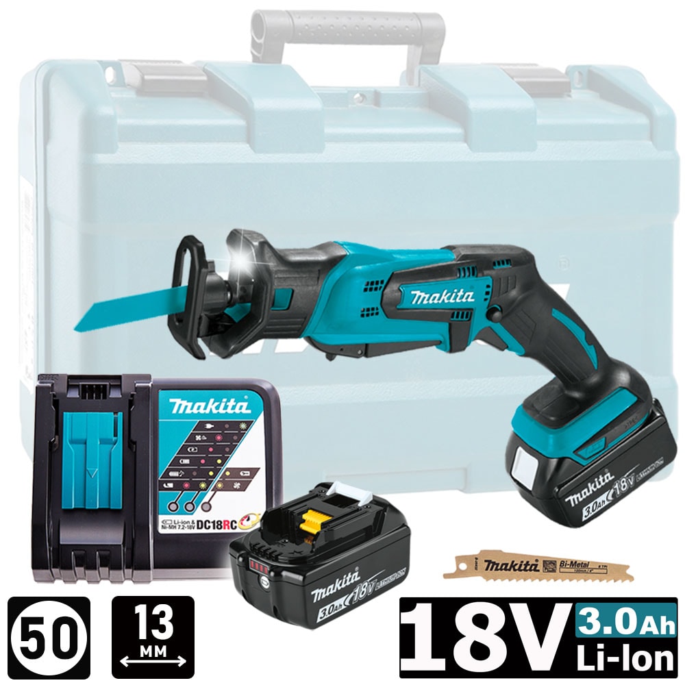 Пила сабельная аккумуляторная DJR185RFE (DJR 185 RFE) MAKITA
