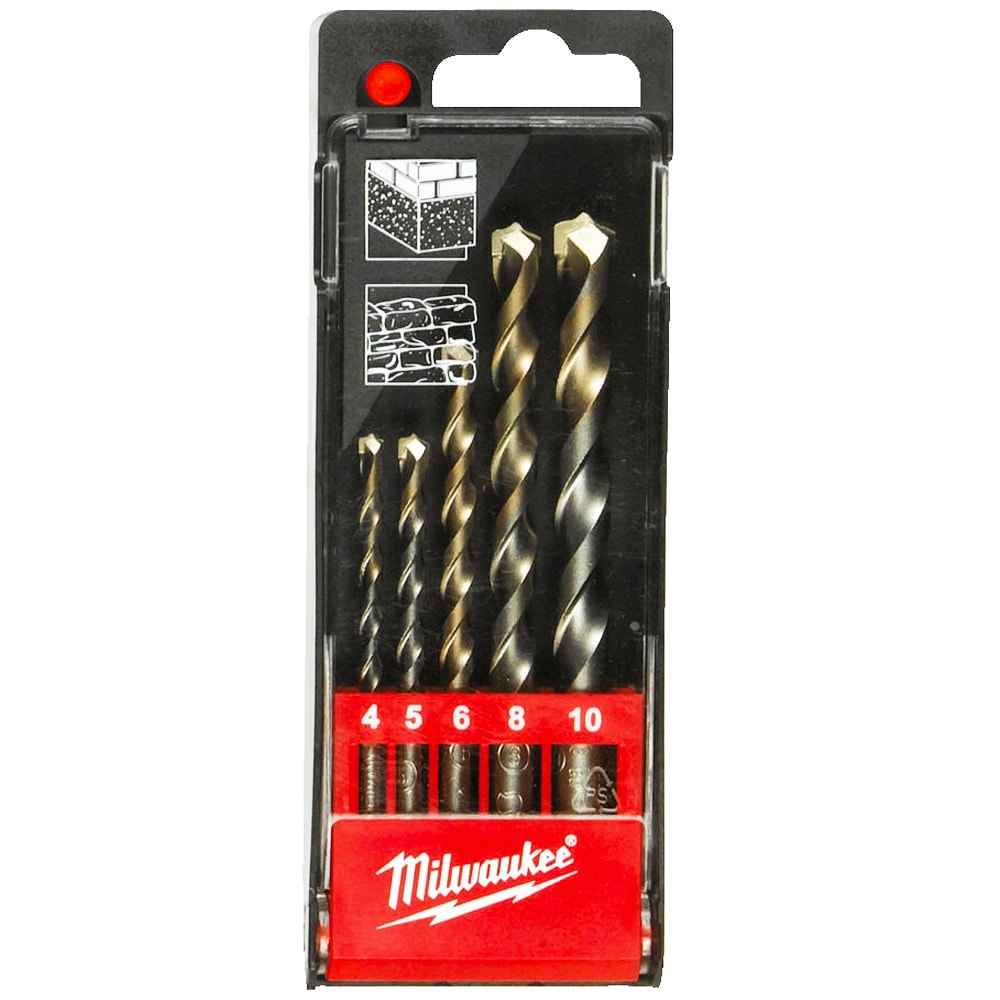 Набор сверл по бетону 4-10 мм MARS Set (5 шт) Milwaukee (4932480157)