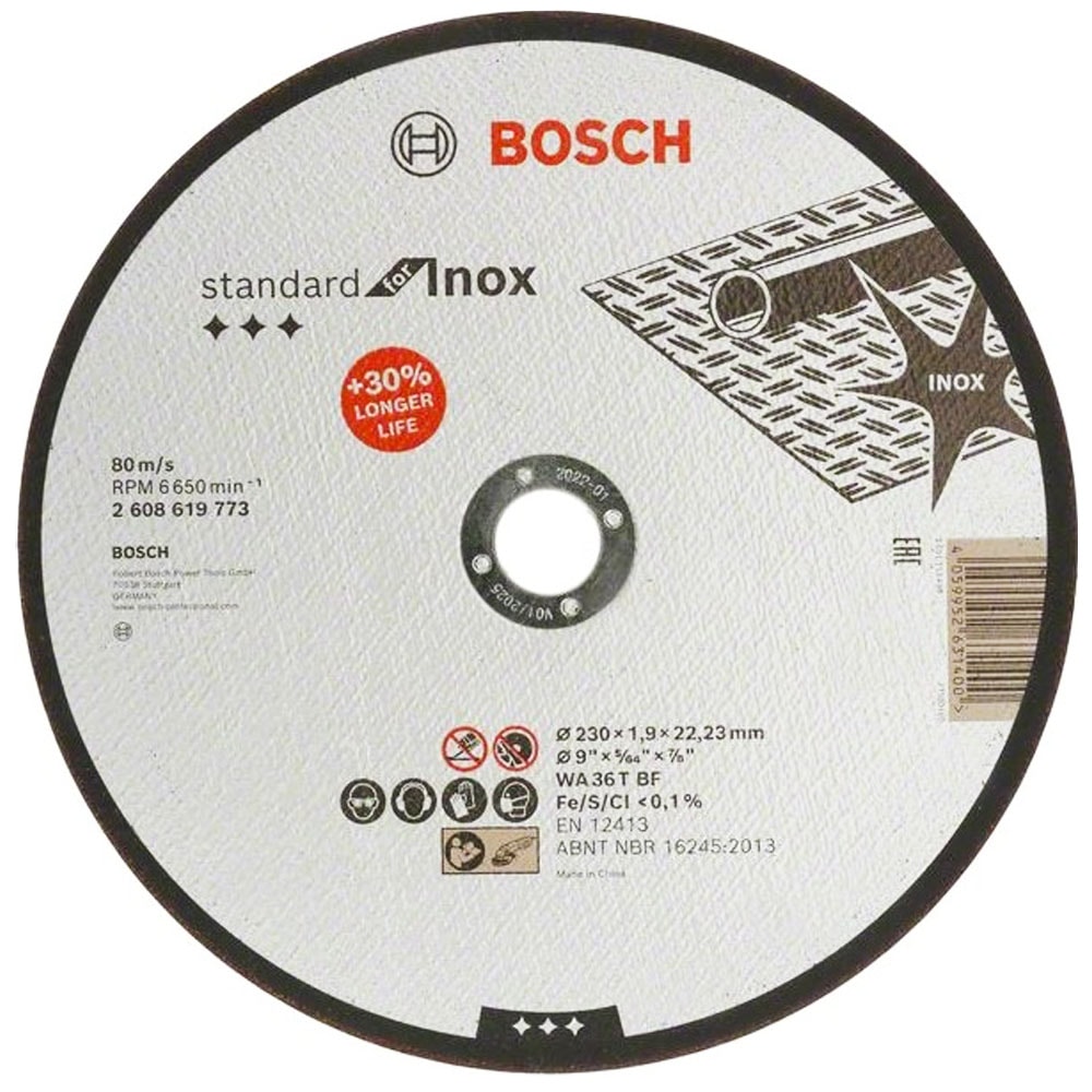 Отрезной круг 230х1,9х22,23 мм PRO Stainless Steel and Metal BOSCH (2608619773)