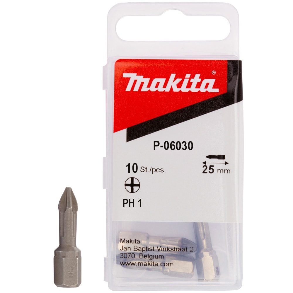 Бита крестообразная PH1 25 мм C-form (10 шт) MAKITA (P-06030)