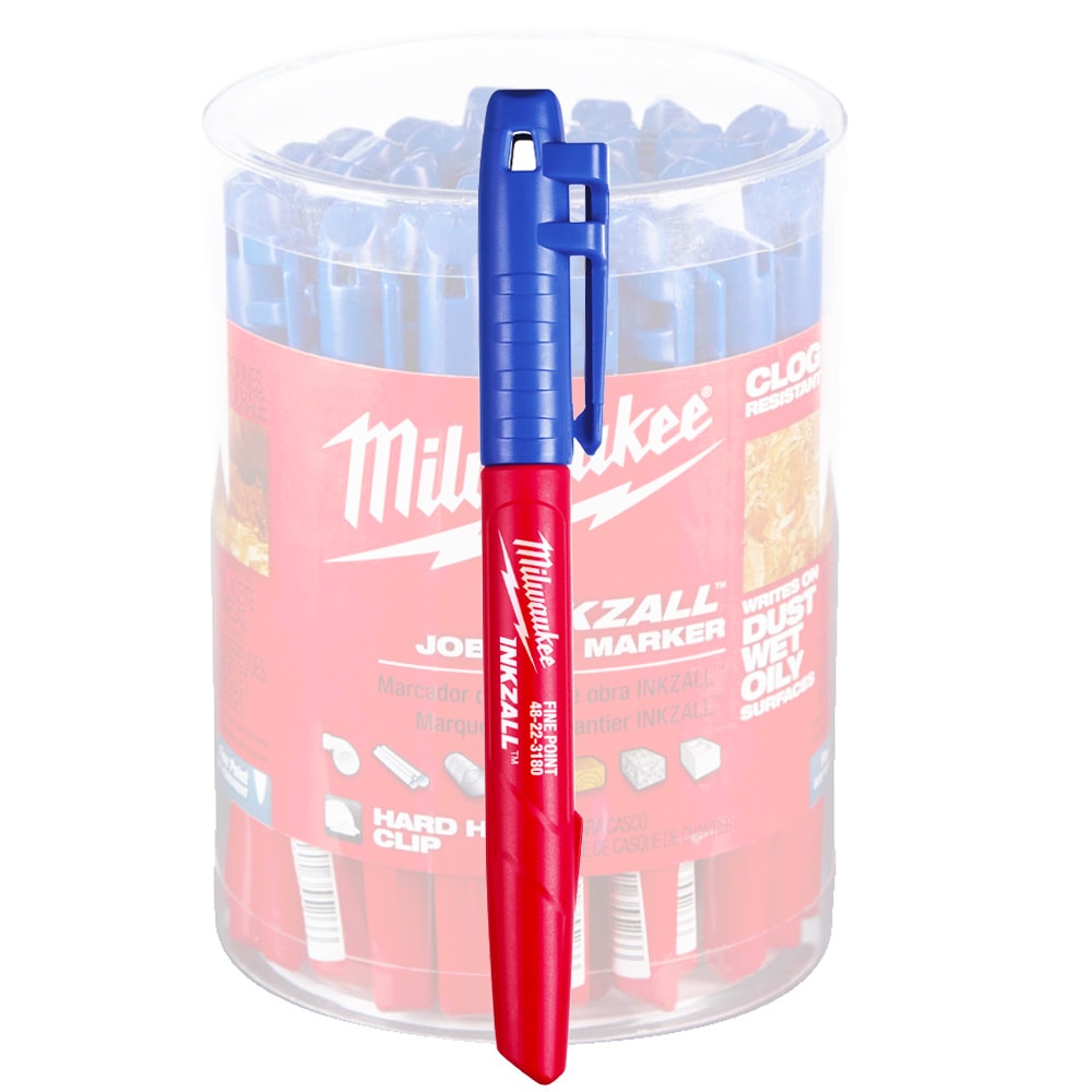 Маркер тонкий (синий) INKZALL Milwaukee (4932492126)