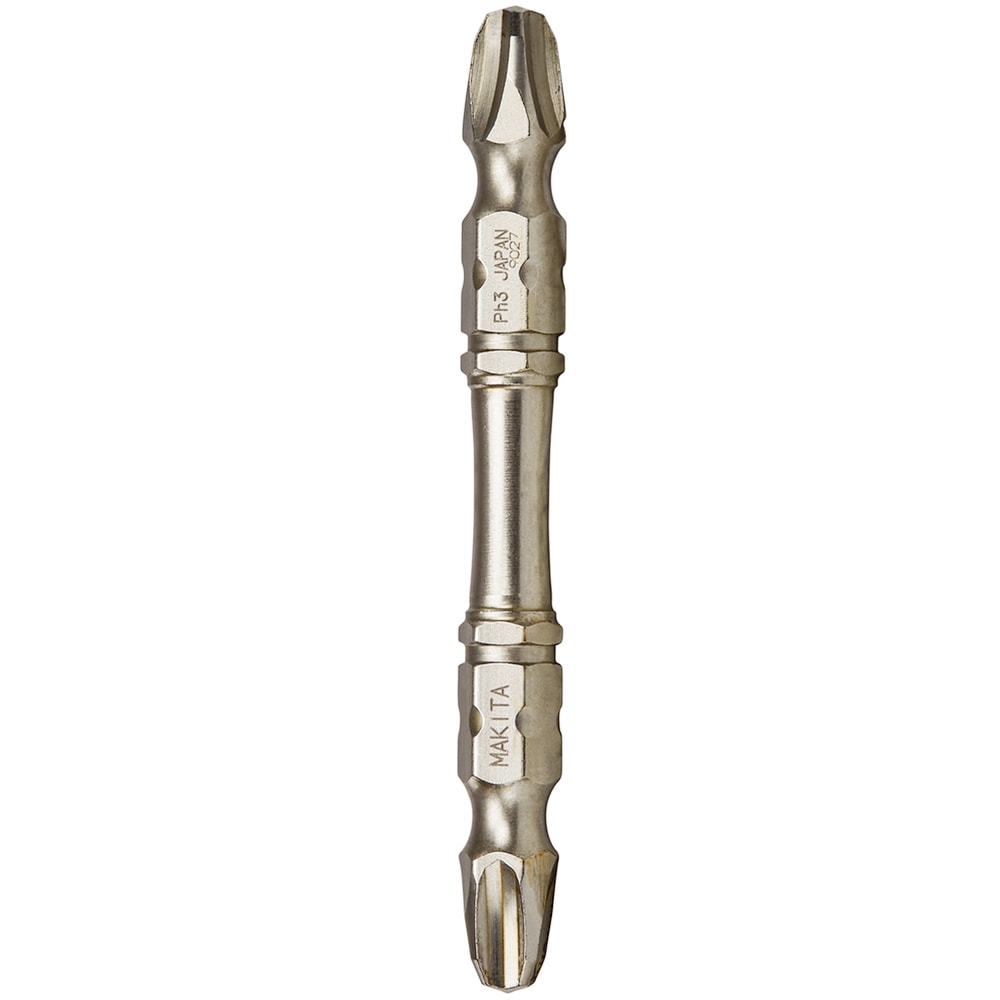 Бита двусторонняя Silver Torsion PH3 65 мм E-form (3 шт), MAKITA, фото 2