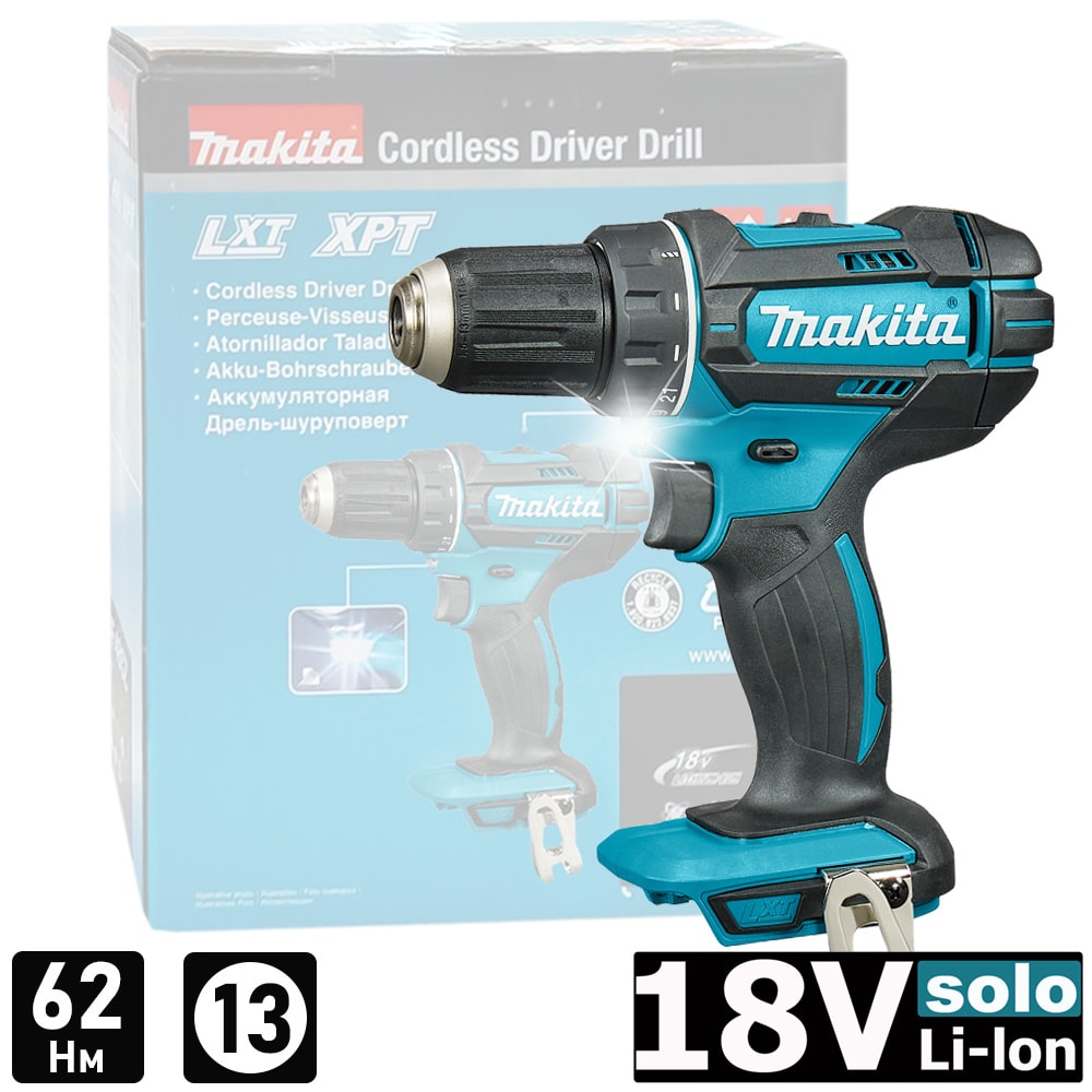 Дрель-шуруповерт аккумуляторная DDF482Z (DDF 482 Z) MAKITA