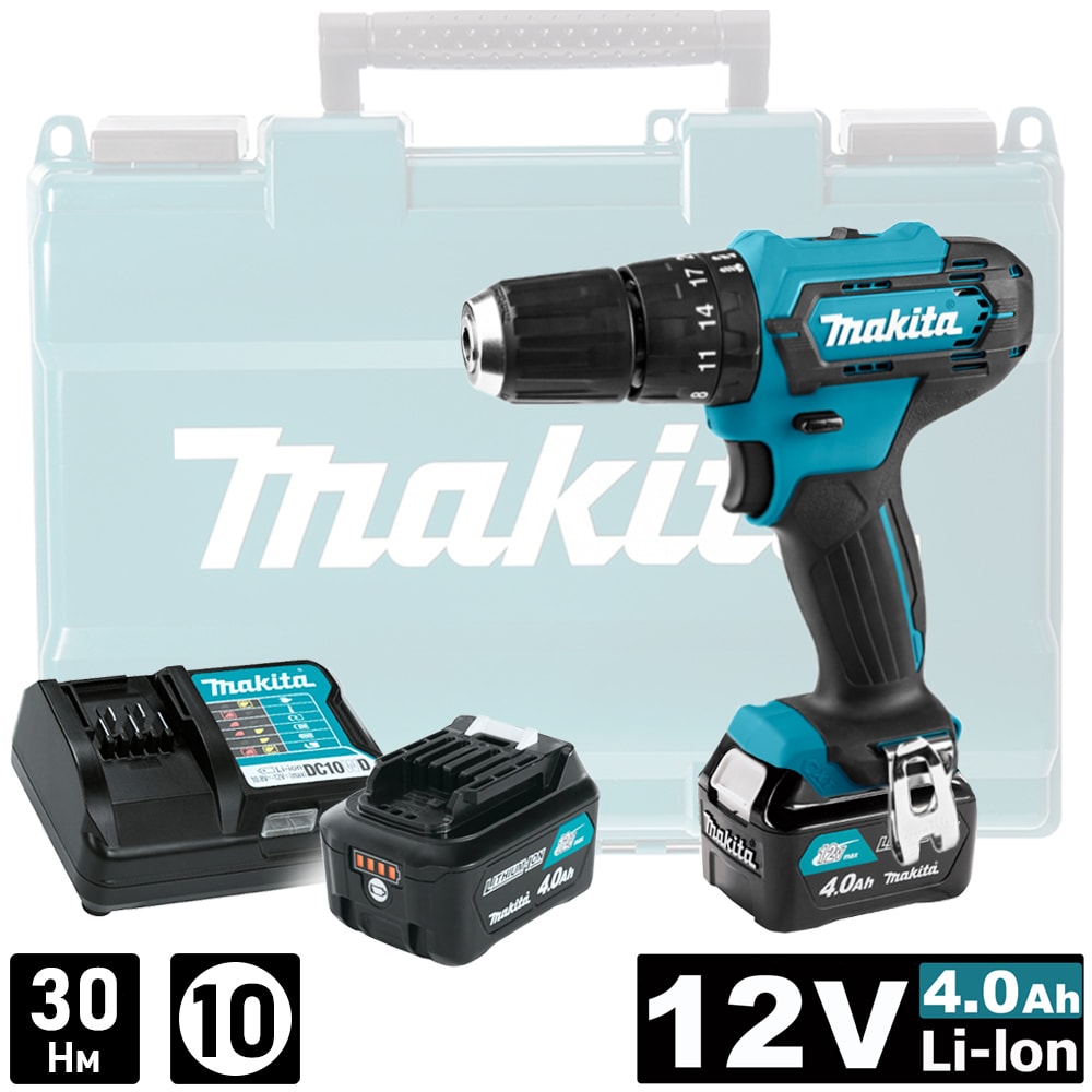 Дрель-шуруповерт ударная аккумуляторная HP333DWME (HP 333 DWME) MAKITA