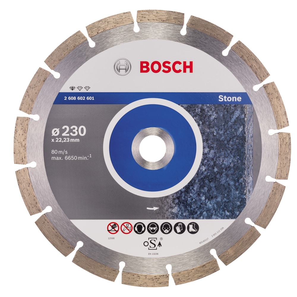 Алмазный круг Standart for Stone 230х22,23 мм BOSCH (2608602601), фото 2
