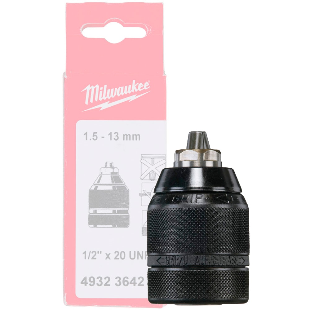 Патрон быстрозажимной 1.5 - 13 мм с посадкой 1/2" Milwaukee (4932364267)