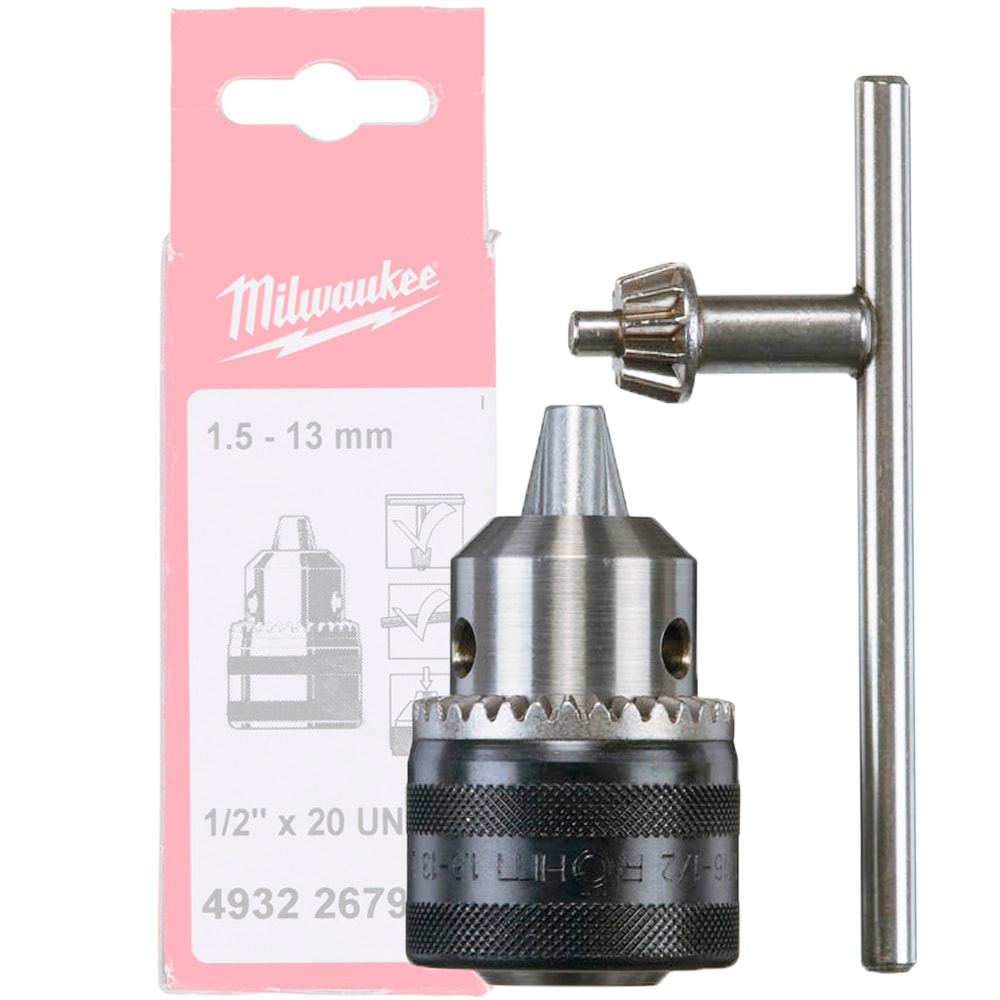 Патрон ключевой 1.5-13 мм 1/2" 20 мм Milwaukee (4932267980)