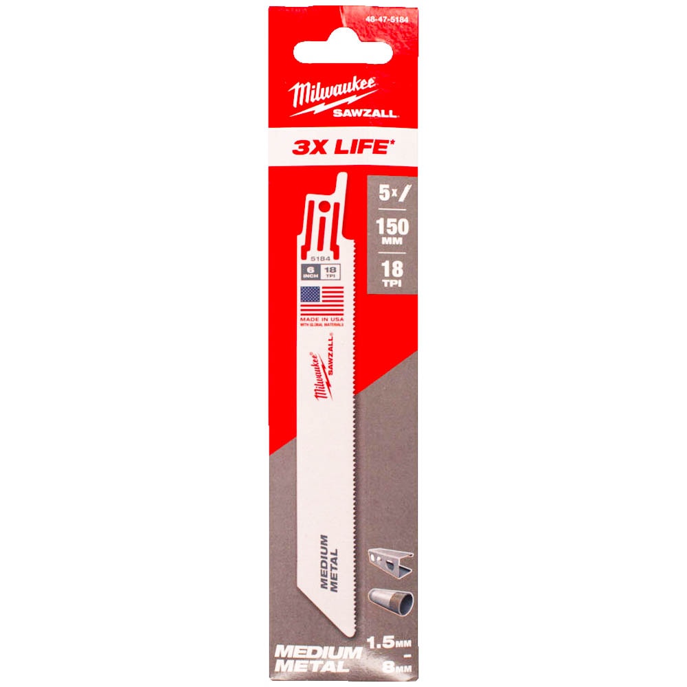 Пильное полотно Thin Kerf S922EF по металлу (5 шт / 150 мм) Milwaukee (48475184)