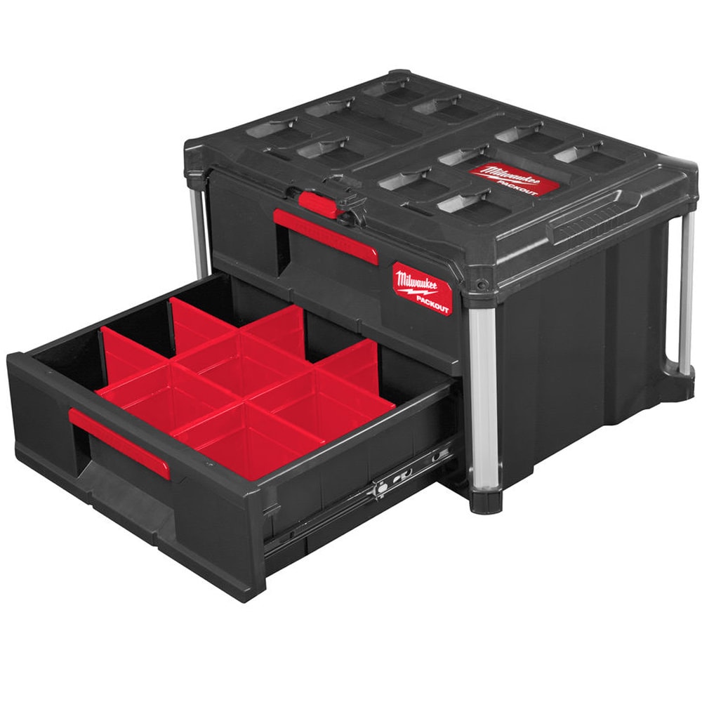Кейс с 2-мя выдвижными отсеками PACKOUT DRAWER BOX Milwaukee (4932472129), фото 4