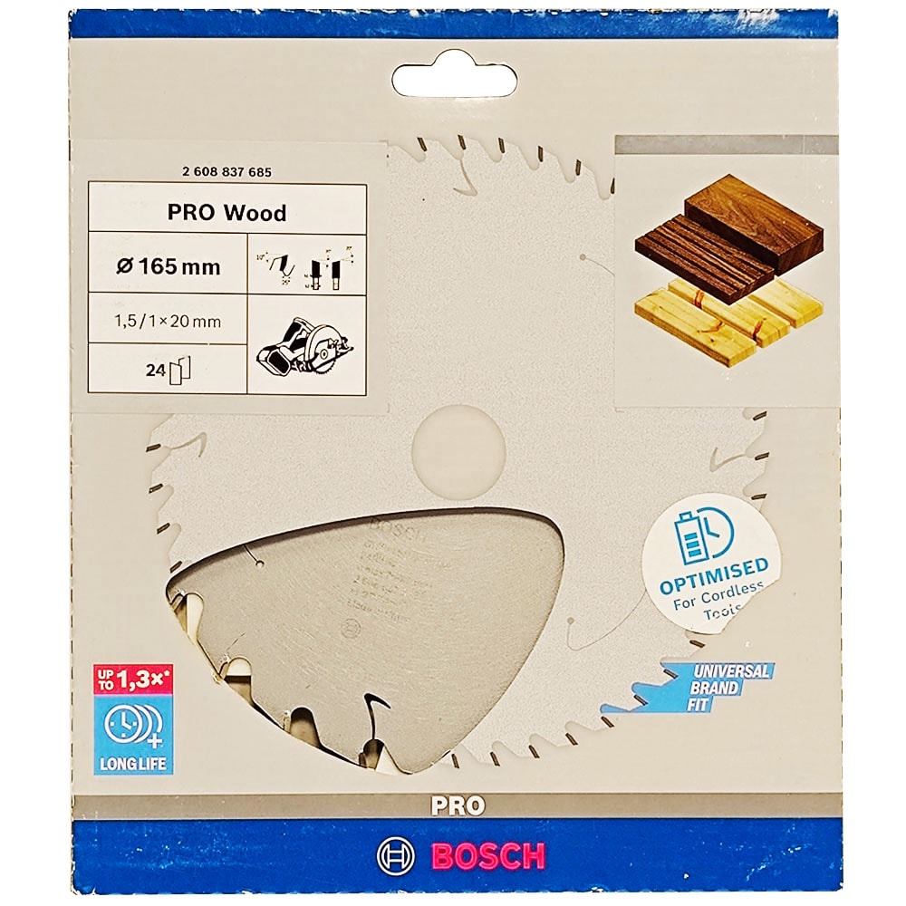 Диск пильный 165х1,5х20 мм Z24 PRO Standard for Wood, BOSCH