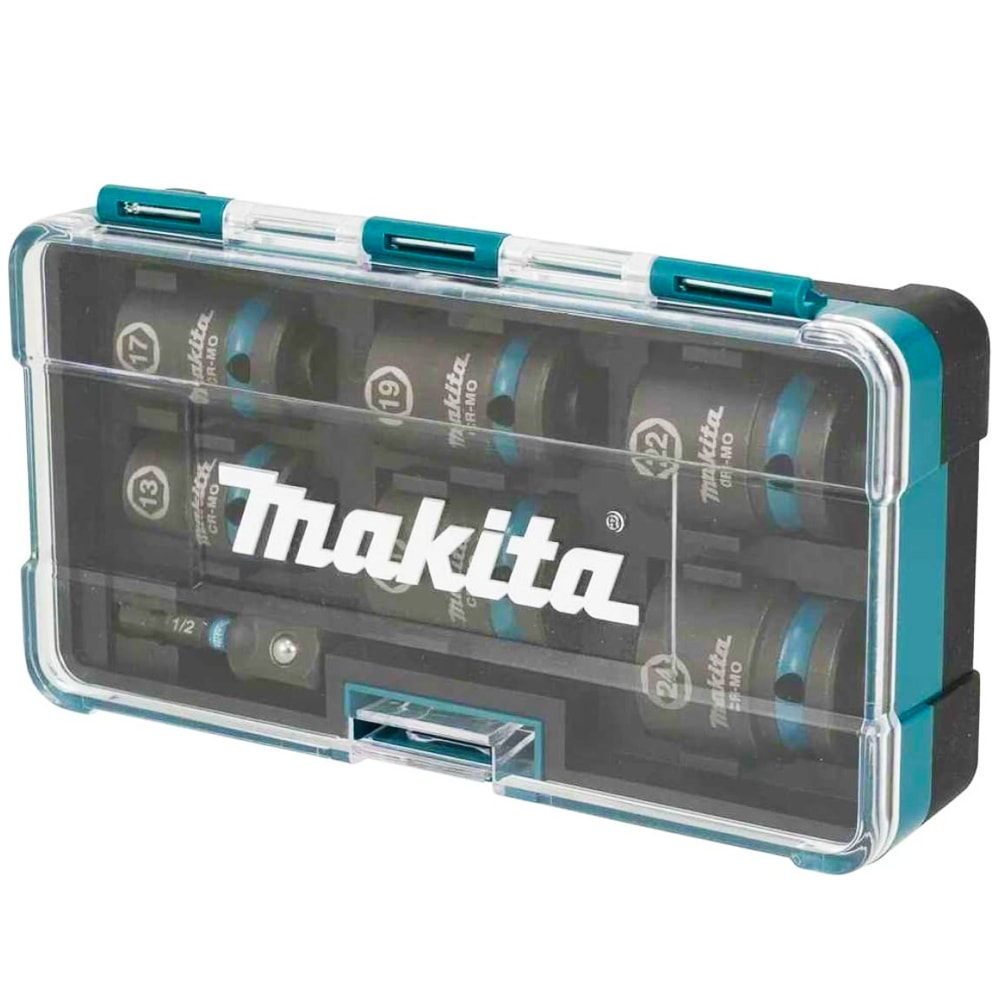 Набор_Головки торцевые ударные 1/2" 13 - 24 мм Impact Black (7 шт / кейс), MAKITA, фото 3