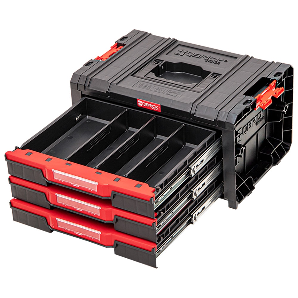 Ящик для инструмента с 3-мя выдвижными ящиками Qbrick System PRO Drawer 3 Toolbox 2.0 Basic (SKRQPROD3B2CZAPG001), фото 5