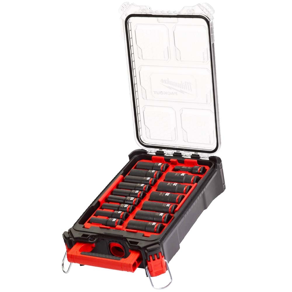 Набор торцовых ударных головок 10-24 мм (1/2" / 16 шт) Shockwave Impact Duty в PACKOUT Milwaukee (4932480943), фото 2