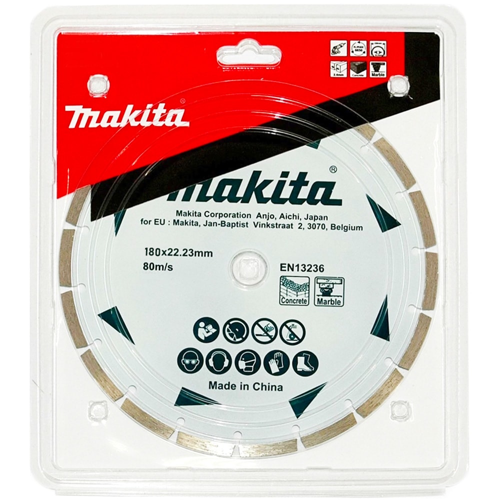 Алмазный круг 180х22,23 мм (бетон / мрамор / "Эконом"), MAKITA