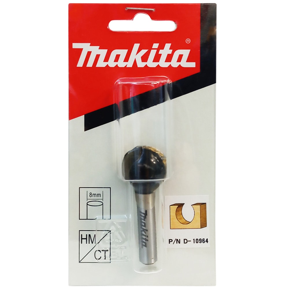 Фреза__Шаровидная R9,52 19,05х19,05х32 / хв 8 мм, MAKITA