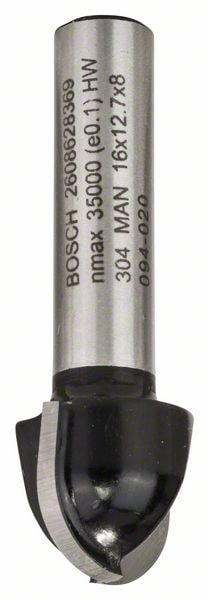 Фреза галтельная R8 D16x13x45 / хв 8 мм BOSCH (2608628369), фото 3