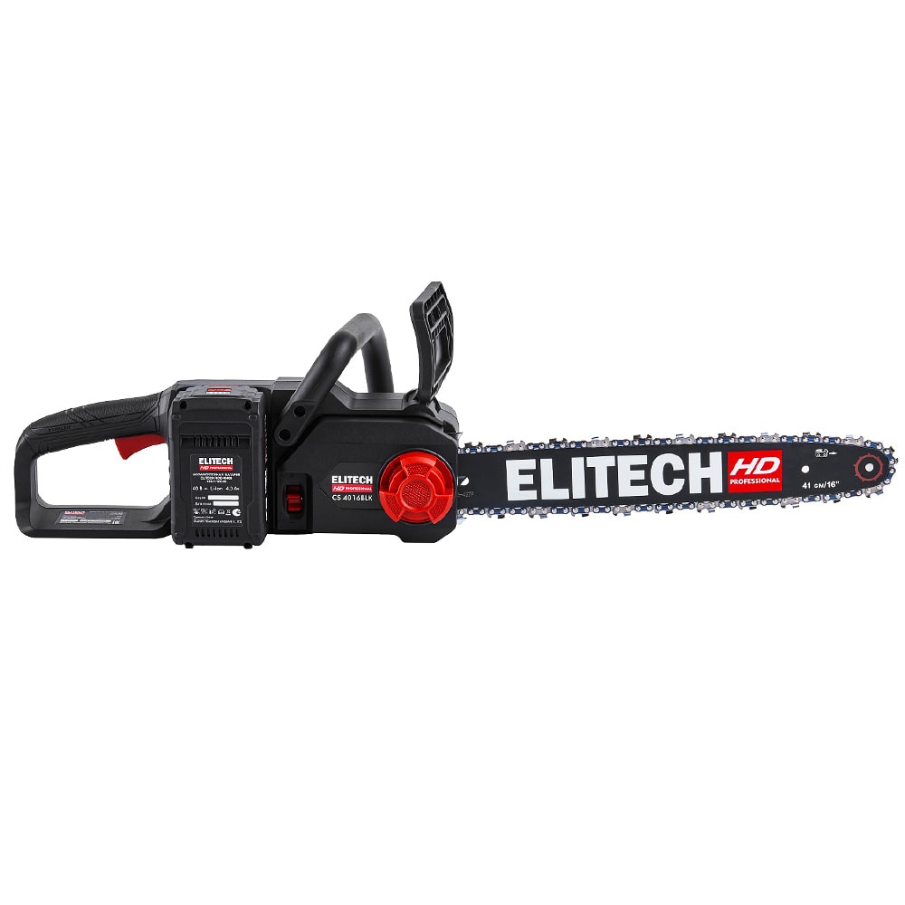 Пила цепная аккумуляторная CS 4016BLК ELITECH HD (E1611.027.01), фото 4