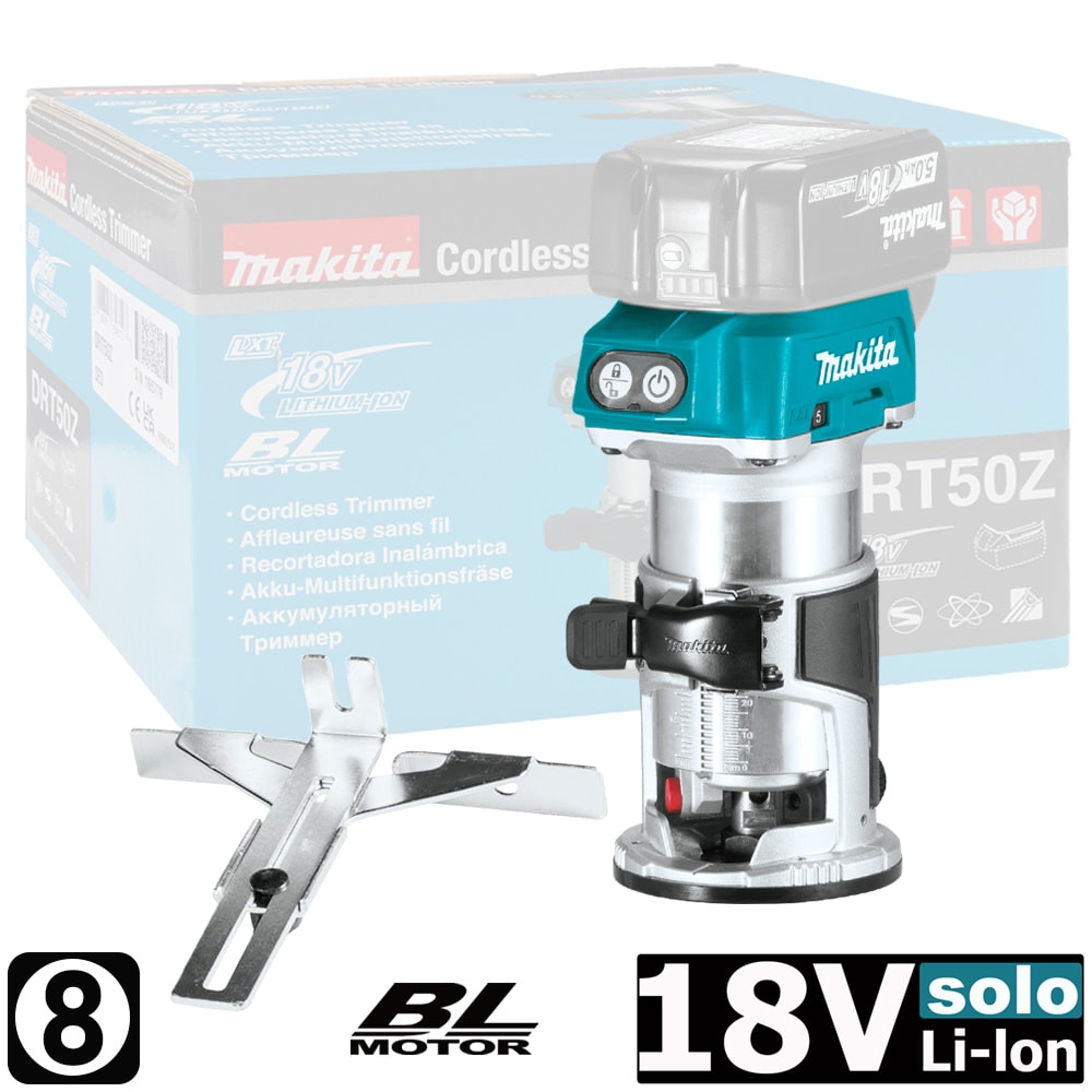 Фрезер кромочный аккумуляторный DRT50Z (DRT 50 Z) MAKITA