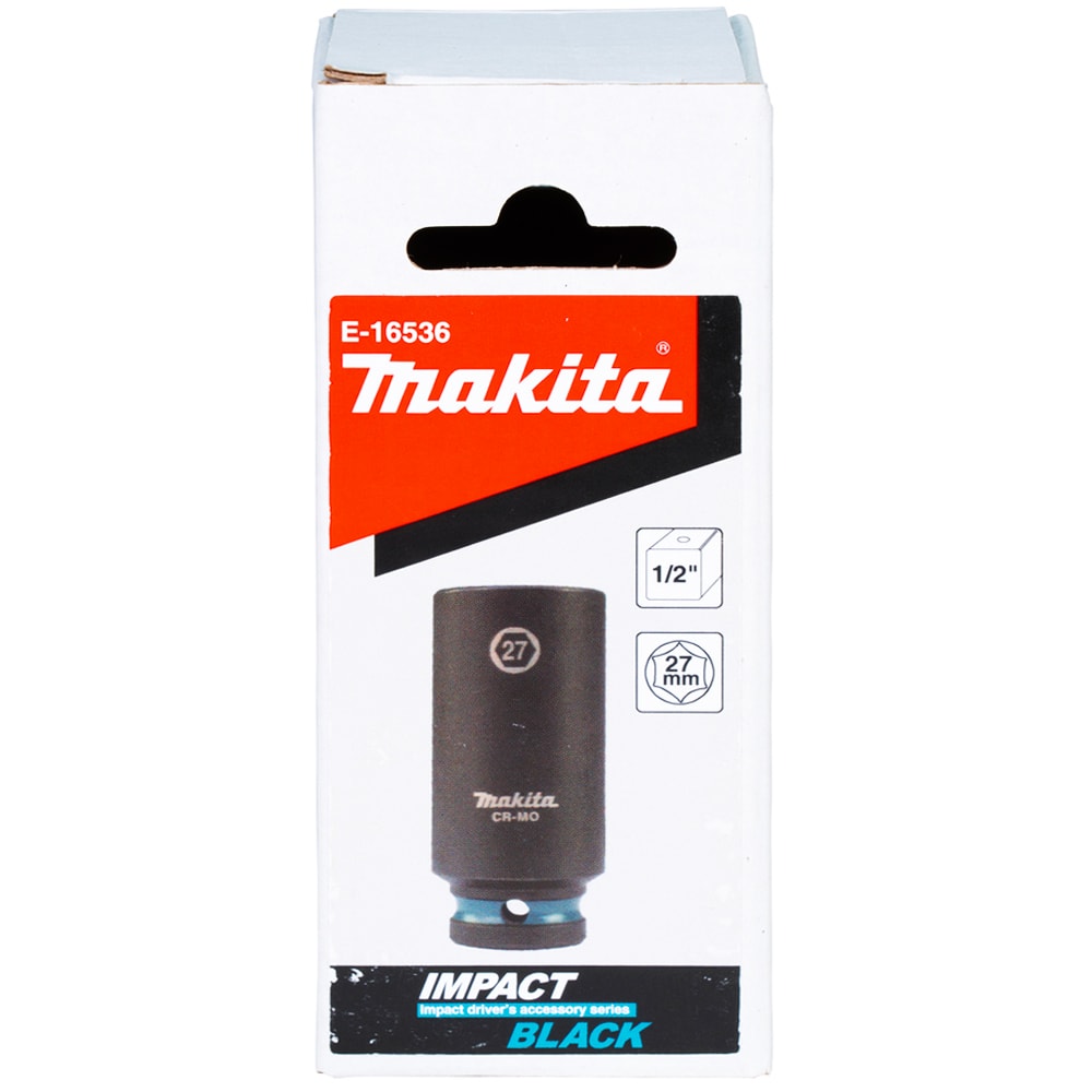 Головка ударная 1/2" 27 мм Impact Black (удлиненная), MAKITA