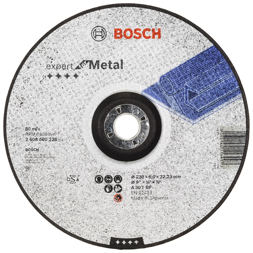 Круг обдирочный 230х6,0х22,23 мм Expert for Metal, BOSCH