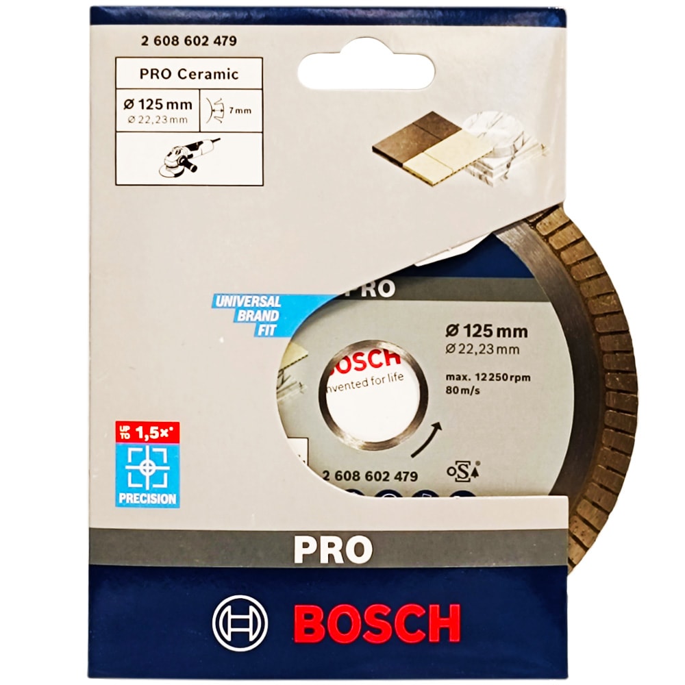 Алмазный круг 125х22,23 мм Best for Ceramic Extra-Clean TURBO, BOSCH